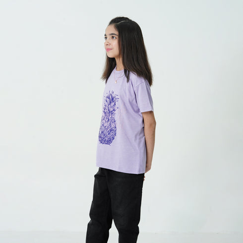 Purple Pineapple Graphic Tee